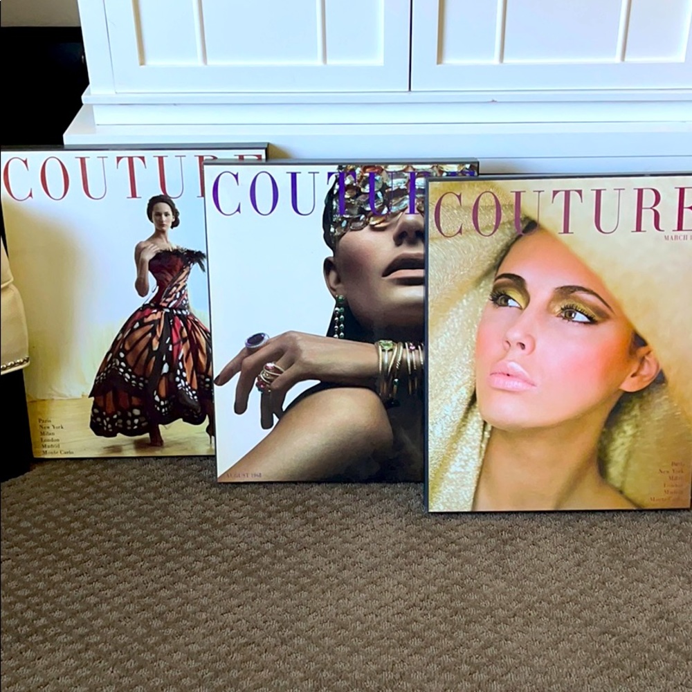 Set of three fashion art